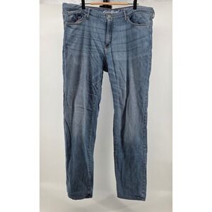 Eddie Bauer Boyfriend Jeans Women 20 Flannel Lined Relaxed Leg Outdoor Workwear